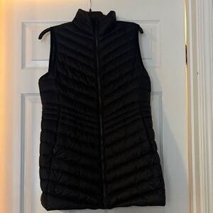 Lands' End Women's Quilted Black Vest